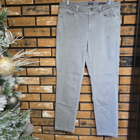 J. Jill Denim - J. Jill Denim Authentic‎ Fit Slim Ankle Jeans Gray 10